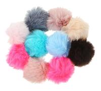 LRXIYODE Artesanales Color Aleatorio 10 Pompones para Gatos y Gatitos de Felpa Juguetes Esponjosos Ligeros para Estimular Instintos Naturales y Decorar Espacios
