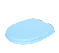 LRXIYODE Asiento de Inodoro Acolchado Grueso en Eva Color Azul, Forma Redonda Ergonómica, Fácil de Limpiar, Adecuado para Renovación del Hogar y Postcirugía