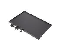 LRXIYODE Bandeja Metálica Negra para Soporte de Micrófono 23x16,5 Cm, Bandeja de Almacenamiento para Equipo de Sonido y Tarjeta de Sonido, Accesorio Desmontable para Transmisiones