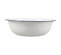 LRXIYODE Bañera para Pies de Esmalte Vintage Clásica de Color Claro de 30 Cm, Lavabo Multifuncional para Pedicura y Spa, Adecuado para Uso en Lavandería y Cuidado Personal