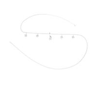 LRXIYODE Belly Chain Jewelry For Women Adjustable Rhinestone Waist Chain With Four Leaf Clover Tassel Pendant Lightweight Body Accessory For Party And Beach