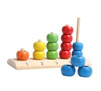 LRXIYODE Bloques De Construcción De Matemáticas De Madera para Niño Niña Juguete Educativo para Desarrollo y Habilidades Prácticas Hijos