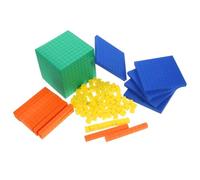 LRXIYODE Bloques Matemáticos EVA Educativos para Cubos de Aprendizaje para Enseñanza de Matemáticas Primaria Manipulativos de Base Diez para Desarrollo Lógico y Creatividad