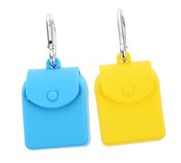 LRXIYODE Bolsa de Silicona Reutilizable para Guardar Monedas Estuche Colgante Gancho Conveniente Mini Organizador para Llaves y Auriculares 2 Piezas