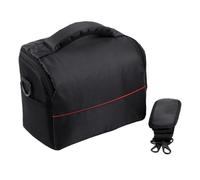 LRXIYODE Bolsa para Cámara Réflex de Nylon Negra, Resistente a Golpes y Conveniente, Bolso Bandolera Portátil Adecuado para Fotografía y Viajes