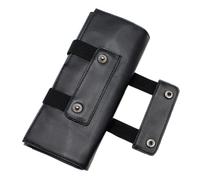 LRXIYODE Bolsa para Tijeras de Peluquería y Barbería de Cuero PU, Estuche Compacto para Herramientas Profesionales, Negro, Adecuado para Peluqueros y Estilistas en Salones, Soporte Seguro