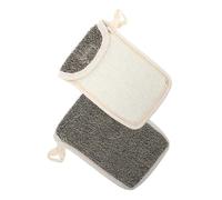 LRXIYODE Bolsas Para Guardar Jabón 2 Piezas Tamaño Mediano Bolsa Para Hacer Pompas De Jabón Negro De Lino Para Baño y Uso Doméstico