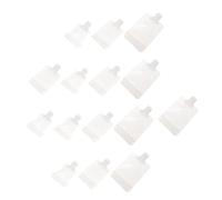 LRXIYODE Bolsas Rellenable Para Loción 15 Piezas 30ml, 50ml, 100ml Boquilla Autoestable Cibierta Para Viajes y Almacenamiento De Líquidos