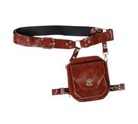 LRXIYODE Bolso Cinturón Medieval Estilo Vikingo Riñonera Vintage para Festival y Cosplay Bolso Cintura Funcional para Mujer Accesorio Renacentista Práctico y Resistente al Aire
