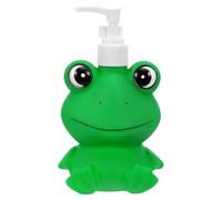LRXIYODE Botella Dispensadora de Champú y Jabón Diseño de Rana Verde, Plástico Duradero y Bomba de Presión Fácil de Usar para Baño y Lavabo