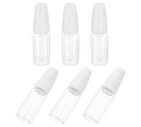 LRXIYODE Botellas Exprimibles de Aguja Larga Pet Transparentes 10 Ml, Set de 6 Unidades con Tapa de Presión, Dispensador Preciso para Laboratorio y Aplicaciones Médicas