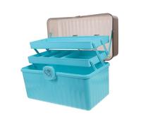 LRXIYODE Botiquín De Primeros Auxilios Transparente De Gran Capacidad, Caja Organizadora De Medicamentos Multilayer Color Azul Glaciar, Estuche Portátil Para Medicina De Emergencia El Hogar y Viajes