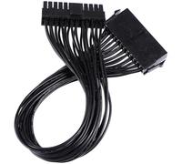 LRXIYODE Cable Alargador de Corriente de 24 Contactos para Fuente de Alimentación ATX, Cobre Estañado y PVC, 30 Cm, Resistente y Flexible para PC