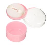 LRXIYODE Caja de Almacenamiento de Polvo con Puff para Contenedor Compacto y Ligero para Polvo Corporal y Talco Material Seguro y Duradero para y