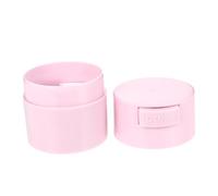 LRXIYODE Caja de Almacenamiento para Pegamento de Pestañas Tarro Sellado de Plástico Duradero Diseño Portátil y Elegante para de Pestañas y Doméstico Color Rosa