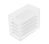 LRXIYODE Caja de Almacenamiento y Separador Removible para Pestañas Postizas de Acrílico Diseño de Puerta Corrediza para Uso Personal y Salones de Belleza