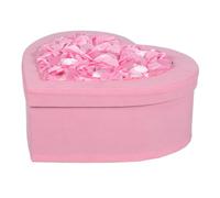 LRXIYODE Caja de Cartón Forma de Corazón para San Valentín Tamaño Mediano 23X21X9 CM Color Rosa Adecuado para Dulces Postres y Regalos Románticos Fiestas y Aniversarios