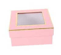 LRXIYODE Caja De Para Flores Con Ventana Transparente Estilo Minimalista Para San Valentín Bodas y Cumpleaños Para Presentaciones Elegantes