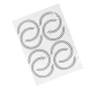 LRXIYODE Calcomanías para Boca de Guitarra Acústica de Papel, 8 Piezas Autoadhesivas Resistentes al Desgaste para Decoración DIY Diseño Único y Apariencia Simple