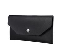 LRXIYODE Cartera para Organizar Dinero y Tarjetas Gran Capacidad Tipo Mujer de Cuero PU Negro Portátil y Elegante Uso Diario