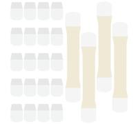 LRXIYODE Cinta antienvejecimiento para el cuello, pegatina para lifting de cuello, 4 piezas, goma caqui, para mujeres, reduce arrugas y mejora la flacidez