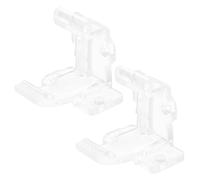 LRXIYODE código de instalación de persianas Soporte de Soporte de instalación de Cortinas Abrazadera de instalación de riel de Cortina Accesorios Ciegos Corchetes el plastico Transparente