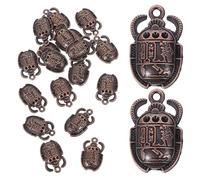 LRXIYODE Colgantes de Escarabajo Egipcio y Acabado de Fina Artesanía 20 de Aleación para Hacer Joyas, Pulseras y Tobilleras Diseño Simple