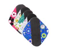 LRXIYODE Compresas Menstruales Reutilizables de Fibra de Bambú Súper Absorbentes con Alas y Bolsa de Almacenamiento Lavables Hipoalergénicas para Mujer Período Postparto Incontinencia