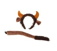 LRXIYODE Conjunto De Diadema De Vaca Tocado De Y Orejas Diadema De Con Orejas De Vaca Para Cosplay Para Halloween
