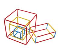 LRXIYODE Construcción Interconectable de Geometría para Juguete Educativo de Modelos Matemáticos Fomenta Habilidades Motoras y Creatividad para Aula y Hogar