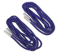 LRXIYODE Cordones Brillantes con Cristales para Zapatillas Cuerdas de Algodón de Cordones con Piedras de Imitación Azules para Sudaderas y Calzado Deportivo Accesorios Decorativos