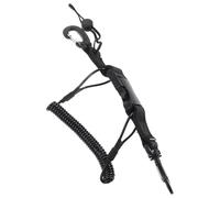 LRXIYODE Correa Antipérdida para Cámara de Buceo 140 Cm Negra Resorte Extensible, Pulsera de Seguridad Ligera y Resistente para Cámara Acuática, Cordón para Empuñadura en Actividades