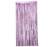 LRXIYODE Cortina de Lluvia para Fondo de Fiesta 2 Piezas 1 M de Ancho X 25 M de Alto Plástico Rosa Decoración para Bodas Cumpleaños y Escenarios Accesorio Portátil para Fotografía y