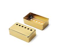LRXIYODE Cubierta Metálica Dorada para Pastilla Humbucker de 6 Agujeros, 50mm y 52mm, 2 Unidades, Funda para Guitarra Eléctrica, Accesorio Resistente y Anti-rayaduras para Guitarra