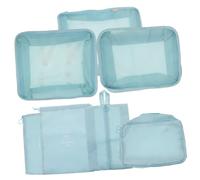 LRXIYODE Cubos de Embalaje para Viaje Organizadores Resistentes para Maleta Bolsas de Almacenamiento para Ropa Zapatos y Cables Accesorios de Viaje Prácticos y Duraderos Color Azul