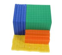 LRXIYODE Cubos de Espuma para Educación Matemática Base Decimal de Cuatro Bloques Manipulativos Seguros para Preescolar Ayuda Versátil para Aprender Números y Conceptos Básicos Casa y Aula