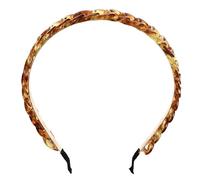 LRXIYODE Diadema Acrílica Cadena Vintage Tamaño Único Tocado Femenino Niña para Fiestas y Uso Diario Color Ámbar