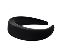 LRXIYODE Diadema de Esponja Cubierta de Negra para Mujer Accesorio para Cabello Banda y Cómoda para Niñas y Damas