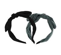 LRXIYODE Diadema Lazo Anudado para Niña y Mujer, Hecha de Plástico y Tejido, Cómoda para Uso Diario y Ocasiones Obsequios, Pack de 2 Unidades Color Aleatorio