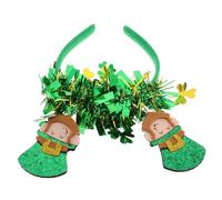 LRXIYODE Diadema Verde De San Patricio Para Mujeres y Niño Niña Accesorio De Fiesta Irlandesa Para Celebraciones y Festivales