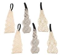LRXIYODE Diademas de Encaje Elásticas Vintage 6 Piezas (1 * 2 2 * 2 3 * 2) Diseño Floral, Diadema Ancha para Mujer y Niñas, Accesorio para Cabello Cómodo y Transpirable, Adecuado para