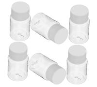 LRXIYODE Frascos De Plástico Transparentes 30 Ml 6 Piezas con Tapa para Dispensar Líquidos, Contenedores Pequeños para Medicamentos, Almacenamiento Portátil para Hogar, Viajes y Oficina