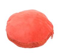 LRXIYODE Funda Térmica Redonda para Bolsa de Agua Caliente 20 CM, Manguito Calentador de Manos Naranja Cremallera, Cubierta de Pelusa Anti-Escaldaduras para Uso Doméstico y Escolar