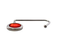 LRXIYODE Gancho para Bolso de Aleación Rojo, 2 Piezas, Colgador para Mesa Base Antideslizante Que Evita Que el Bolso Toque el Suelo, Diseño Elegante para Escritorio