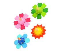 LRXIYODE Giroscopios de Juguete Giratorios de Madera para Set de 4 Piezas Juguete Cognitivo Educativo Adecuado para Desarrollo Coordinación Ojo-Mano y Entretenimiento Infantil