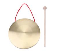 LRXIYODE Gong de Cobre con Martillo Redondo para Percusión Infantil Instrumento Musical de Ritmo con Sonido Potente para Entrenar Audición y Creatividad