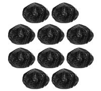 LRXIYODE Gorro Térmico para Permanente de Aluminio Negro, Reutilizable y Lavable, 10 Unidades Grandes para Capilar, Gorro de Ducha para Spa y Teñir Cabello