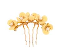 LRXIYODE Hair Side Combs Jade Flower Hairpin Chinese Ancient Style Decorative Clips For Women Wedding Party Traditional Elegance