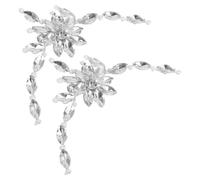 LRXIYODE Hebillas de Zapatos con Cristales Brillantes para Novia Clips Desmontables Elegantes para Tacones Altos Adornos Simétricos Hechos Mano para Bodas Accesorios de Joyería para Mujer