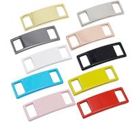 LRXIYODE Hebillas De Zapatos Metalizadas Para Cordones, Accesorios Para Zapatillas Diy, Multicolor, Metal Resistente, 10 Piezas, Uso Deportivo y Decoración Casual, Tamaño Pequeño